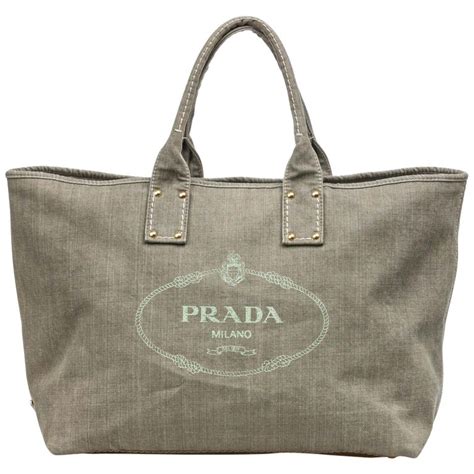 prada canvas vintage bag|Prada canvas tote large.